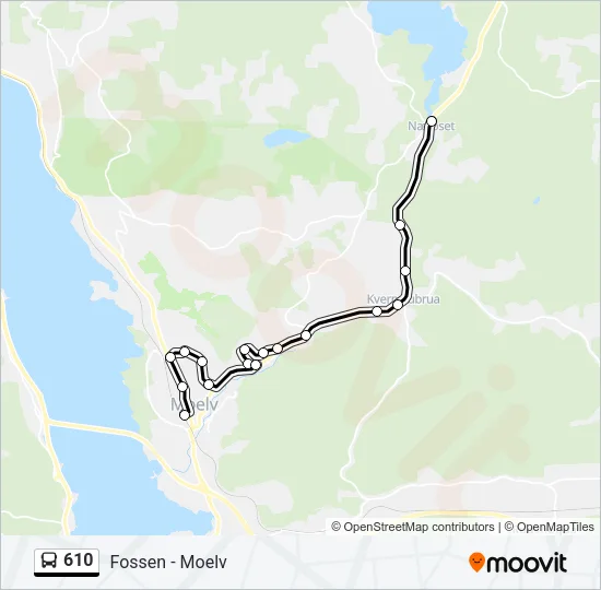 610 Bus Line Map