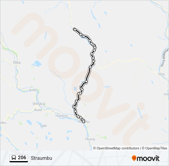 206 Bus Line Map
