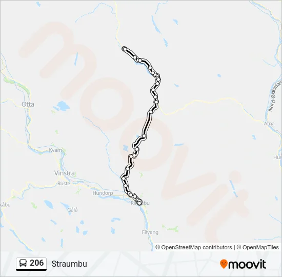 206 Bus Line Map