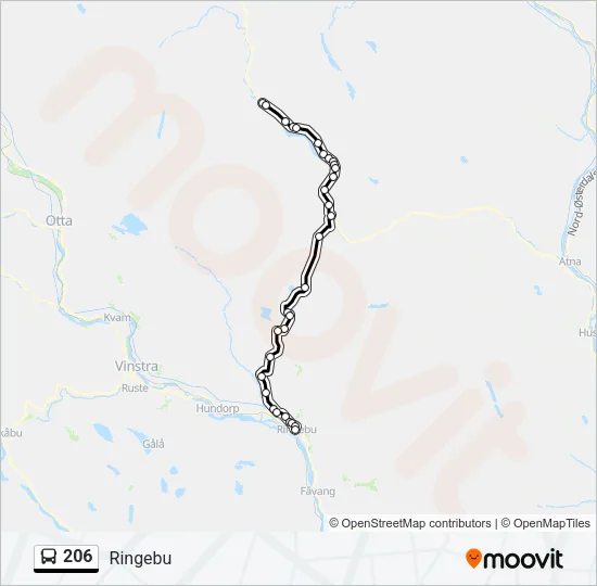 206 Bus Line Map
