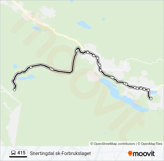 415 Bus Line Map