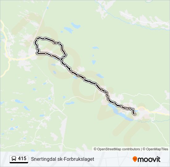 415 Bus Line Map