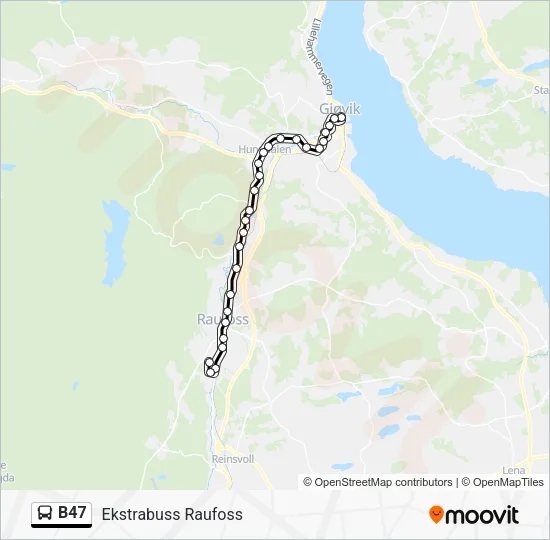 B47 Bus Line Map