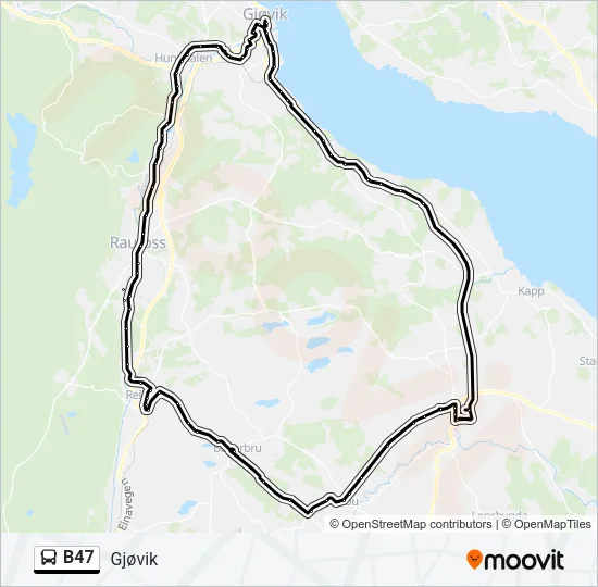 B47 Bus Line Map