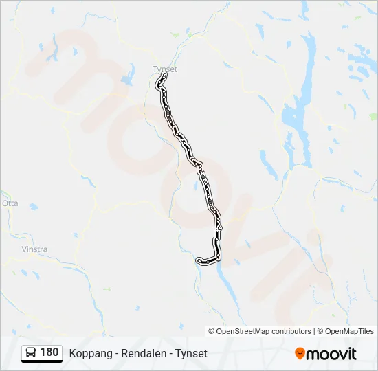 180 Bus Line Map
