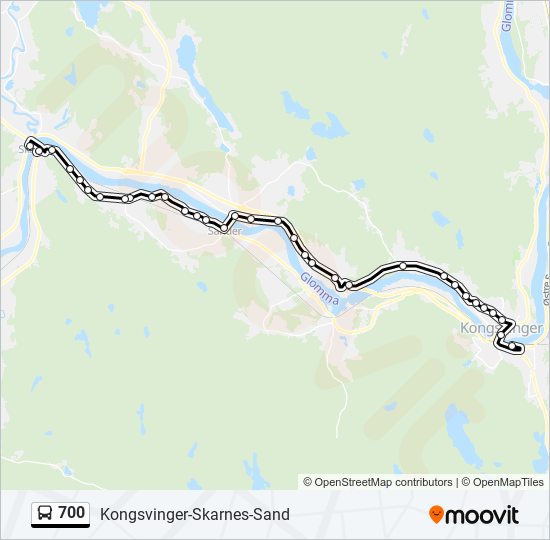 700 bus Line Map