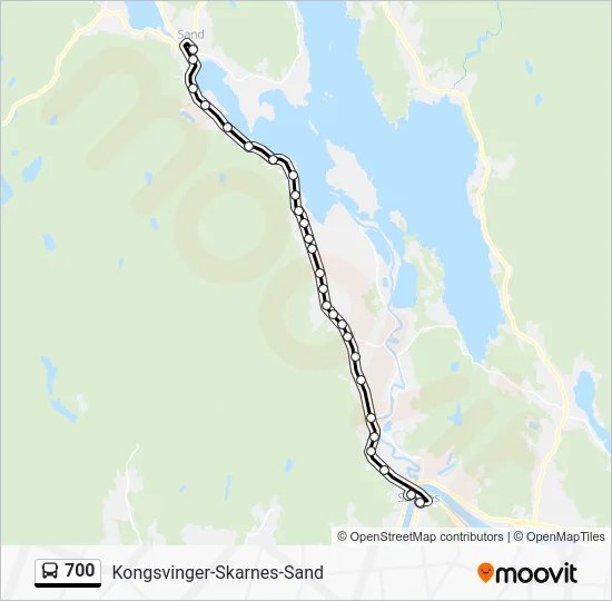 700 Bus Line Map