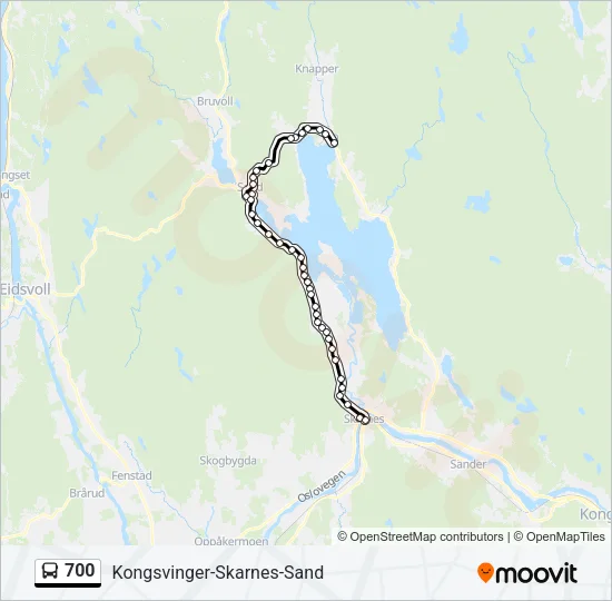 700 Bus Line Map