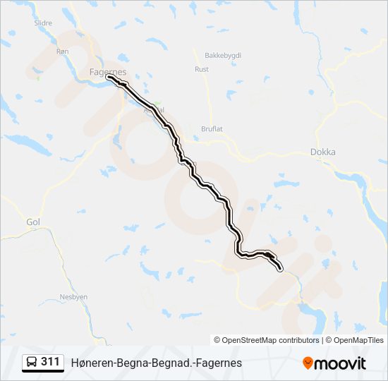 311 Bus Line Map