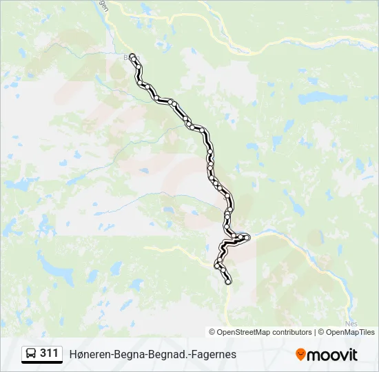 311 Bus Line Map