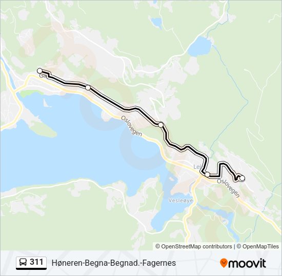 311 Bus Line Map