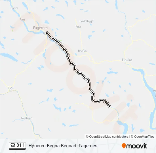 311 Bus Line Map