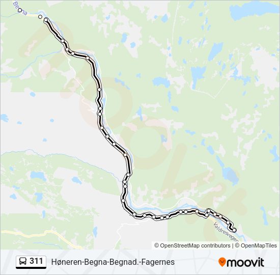 311 Bus Line Map