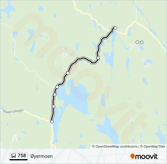 758 Bus Line Map