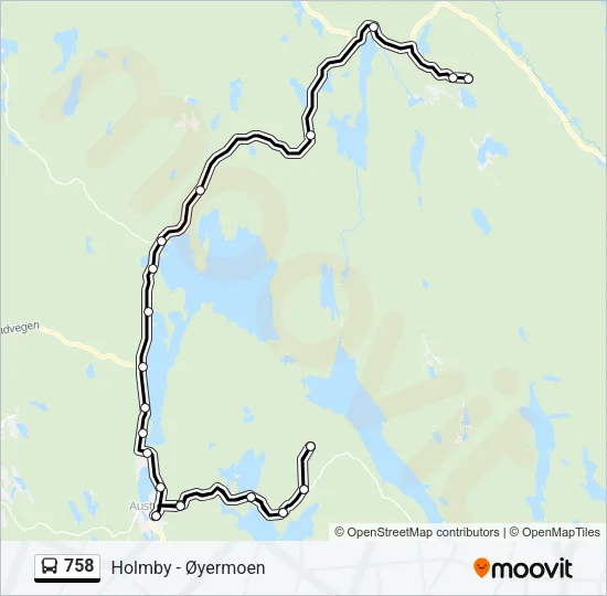 758 Bus Line Map