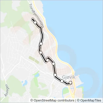 421 Bus Line Map