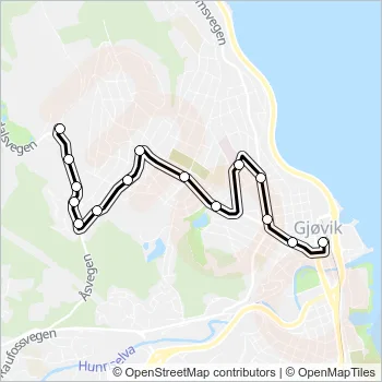 B42 Bus Line Map