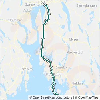VY6 Bus Line Map