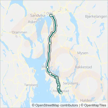 VY6 Bus Line Map
