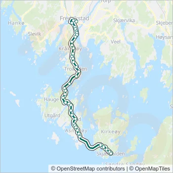 VY6 Bus Line Map