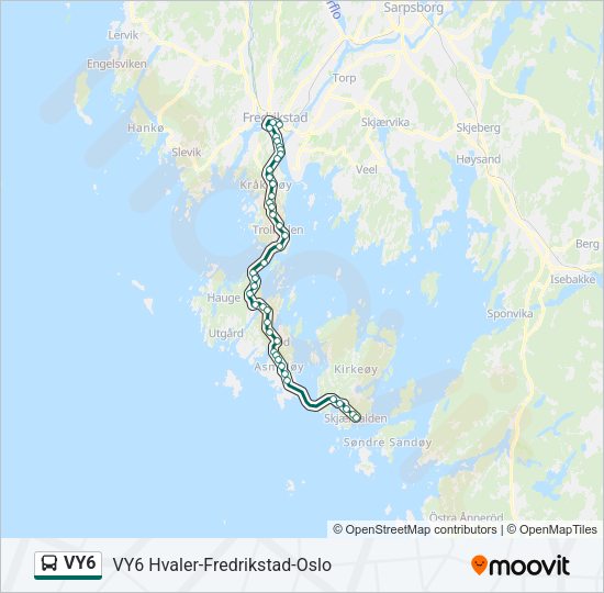 VY6 Bus Line Map