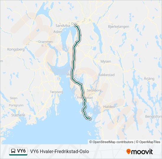 VY6 Bus Line Map