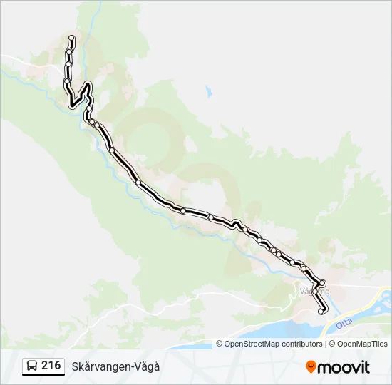 216 Bus Line Map