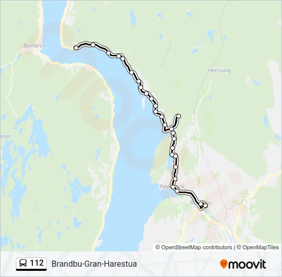 112 Bus Line Map