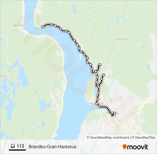 112 Bus Line Map