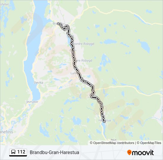112 Bus Line Map