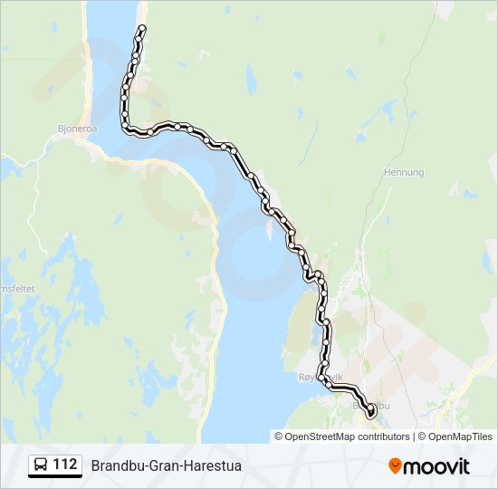 112 Bus Line Map