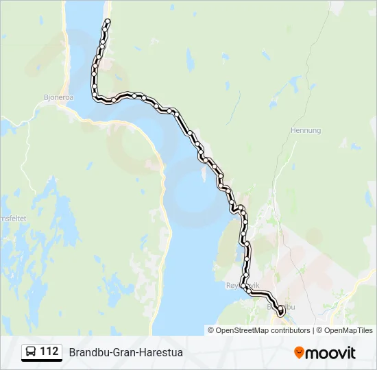 112 Bus Line Map
