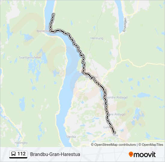 112 Bus Line Map
