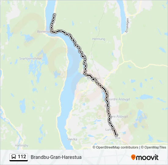 112 Bus Line Map
