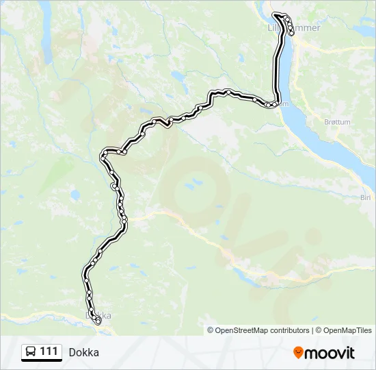 111 Bus Line Map