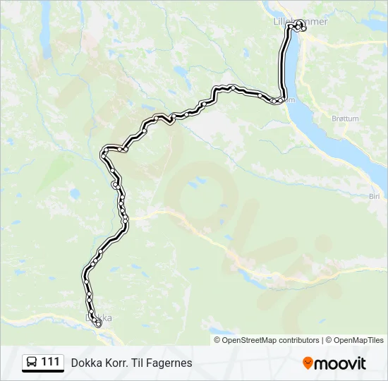111 Bus Line Map
