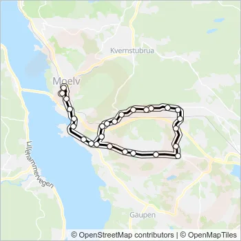 628 Bus Line Map
