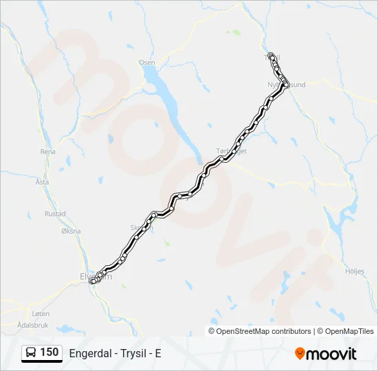 150 Bus Line Map