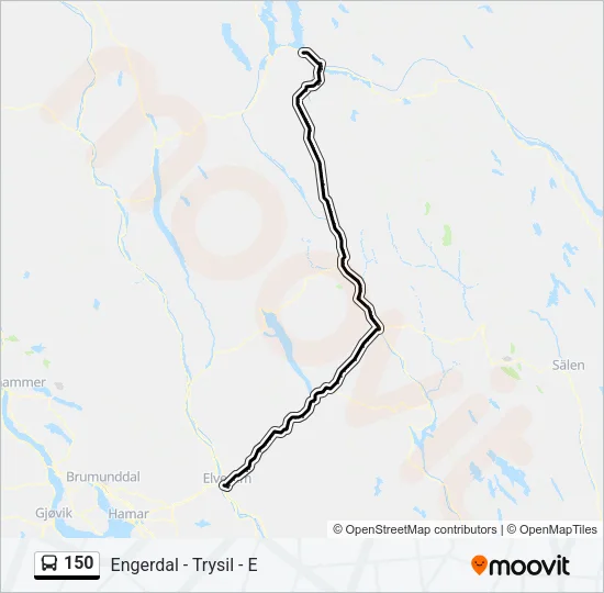 150 Bus Line Map