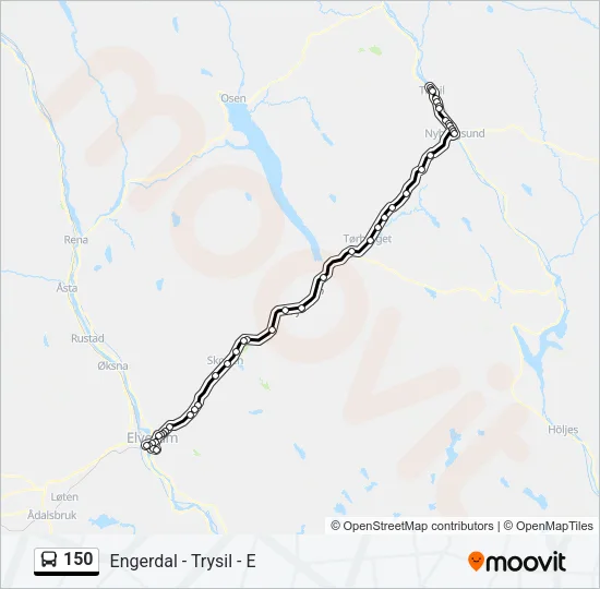 150 Bus Line Map
