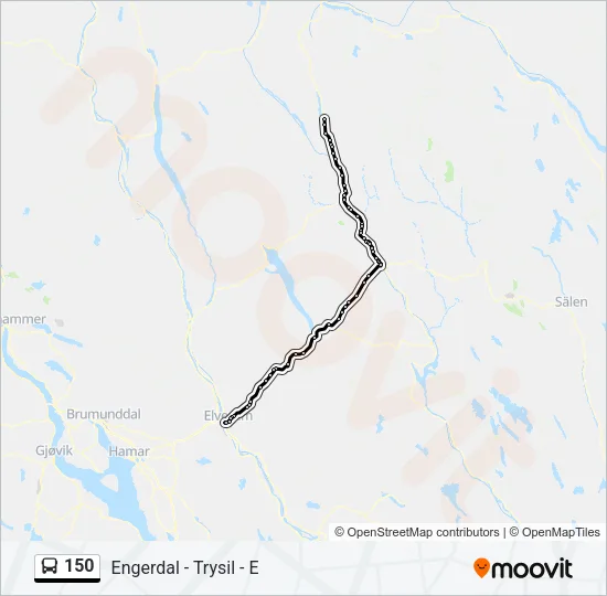 150 Bus Line Map