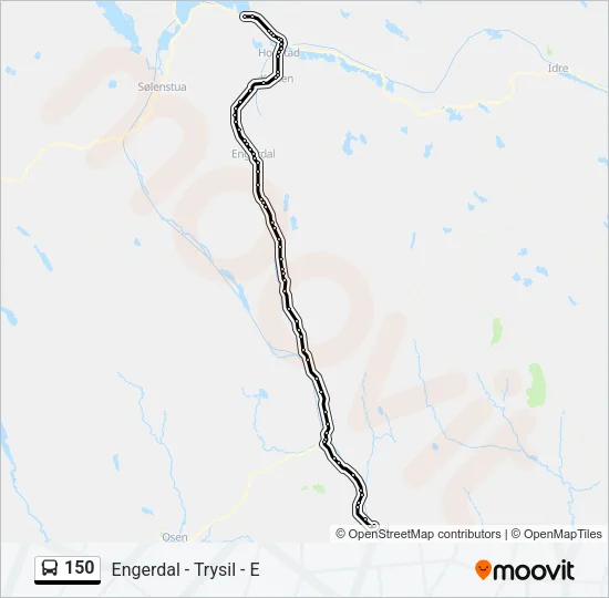 150 Bus Line Map