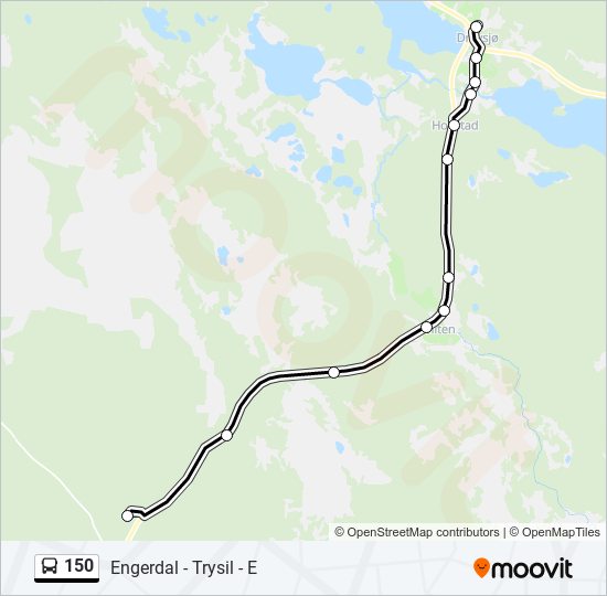 150 bus Line Map