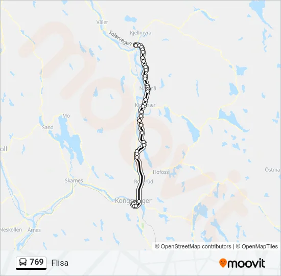 769 Bus Line Map
