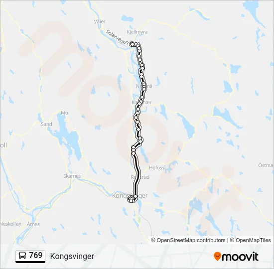 769 Bus Line Map