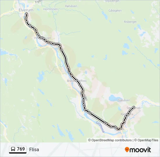 769 Bus Line Map