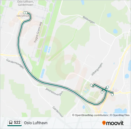 S22 Bus Line Map