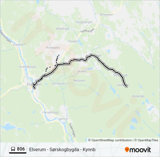 806 Bus Line Map