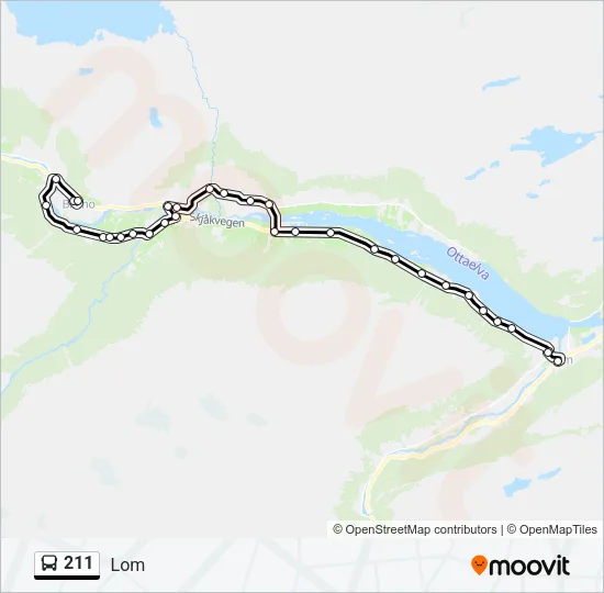 211 Bus Line Map