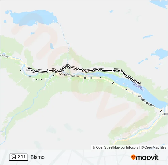 211 Bus Line Map